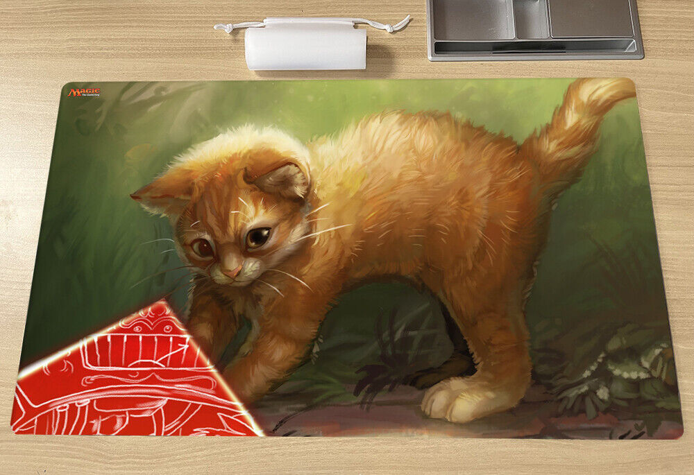 Magic the Gathering Adorable Kitten MTG Playmat TCG CCG Card Magic the Gathering Adorable Kitten MTG Playmat TCG CCG Card