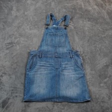 Gap Denim Overall Skirt Womens S Blue Medium Wash Bib Pinafore Jumper