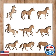 Horse Stencil Reusable Western Horse Stencils for Painting on Wood, Glass,