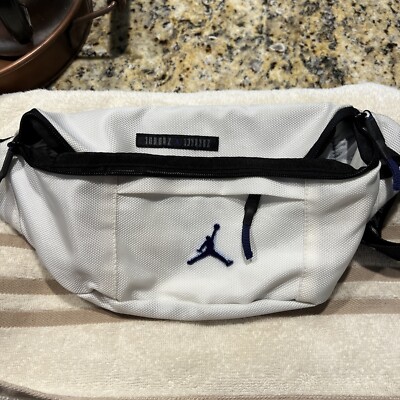 AIR JORDAN RETRO 11 CROSSBODY FANNY PACK - WHITE 13'' X 6''