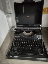 Macchina da scrivere vintage HERMES MEDIA anni '40/'50 – con valigetta originale