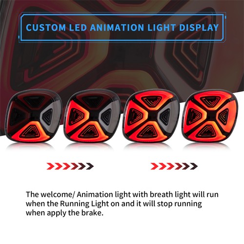 2PCS Clear LED Tail Lights For Mercedez Benz Smart 453 Fortwo/Forfour 2014-2020 - Picture 9 of 19