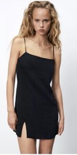 ZARA mini black dress XS 6929/200/800 NWT