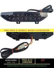 Fanale posteriore moto a LED in vetro trasparente fumé per Kawasaki Ninja ZX-6R
