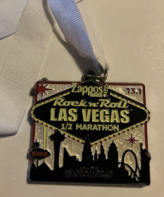 LAS VEGAS Half Marathon Medal NEVADA Rock 'N Roll Running THE STRIP Free  Ship