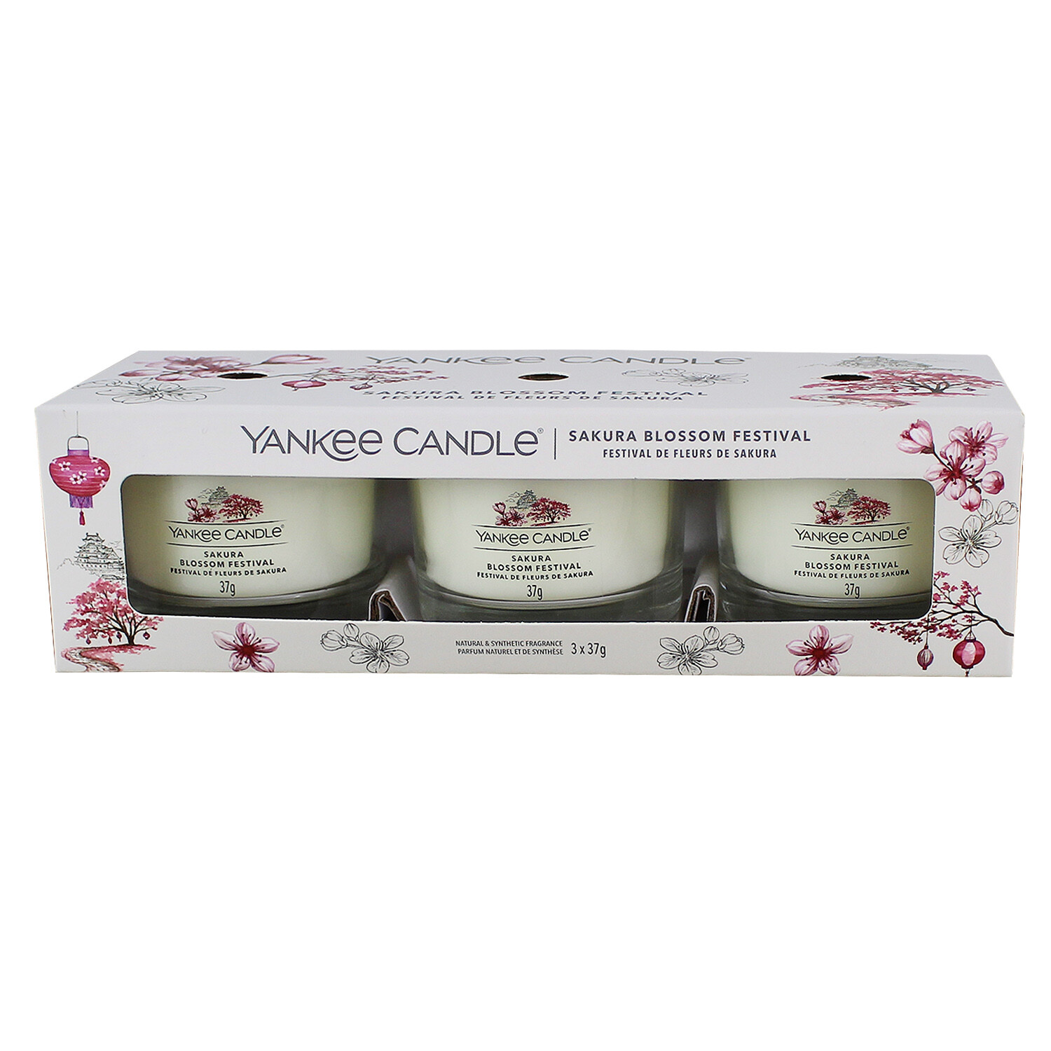 3 x Yankee Candle Gift Set Scented Tealight Fragrance Pack Wax Votive