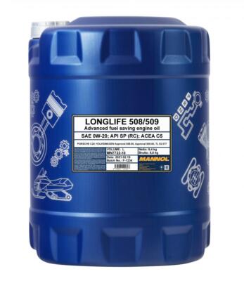 10 Liter Mannol Longlife 508 00 509 00 VW 0W20 Motoröl Opel C5 dexos 1 MB 229.71
