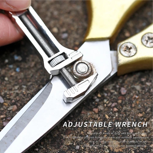 Pocket Wrench Multitool Compact Titanium Screwdriver Tool for Fishing, Adventure - Picture 9 of 14