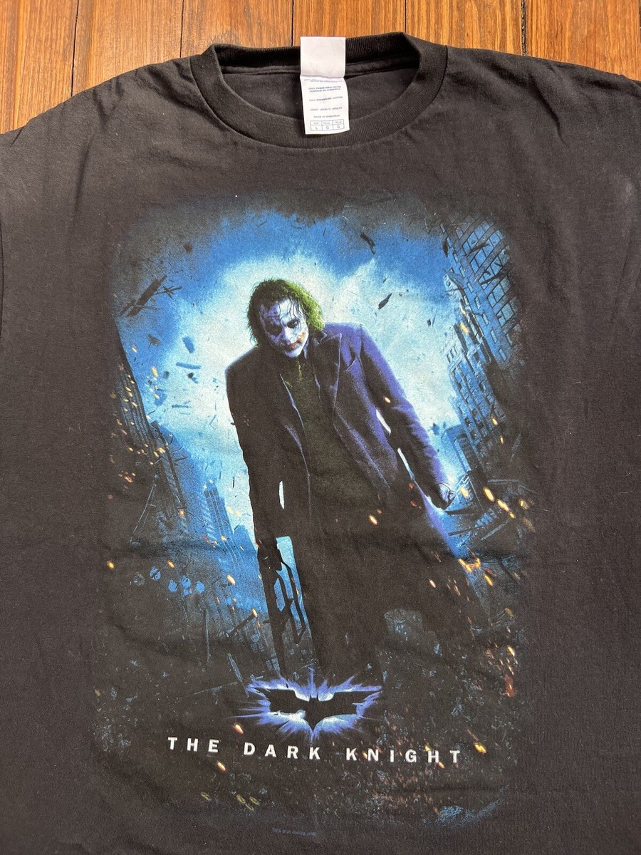 トップス THE DARK KNIGHT JOKER BATMAN Vintage The Dark Knight Batman Movie T-shirt 2008 Joker