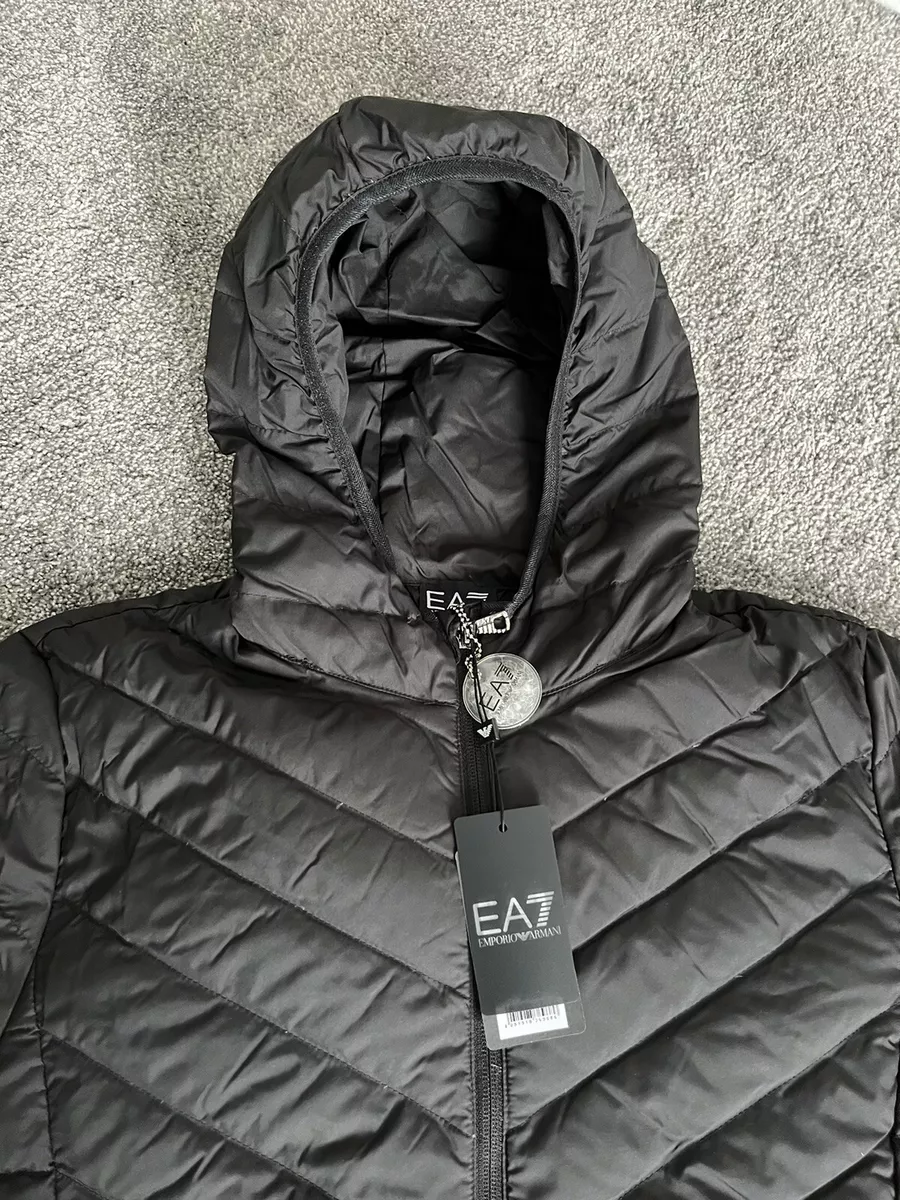 Emporio armani black down jacket cheap