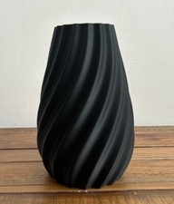 Image of 3D Printed Vase - Swirl Vase Flower Vase Ornamental Vase - Dried Flower Vase