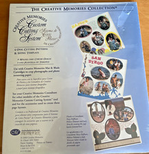 CREATIVE MEMORIES CUTTING SYSTEM, 4 OVAL CUTTING PATTERNS SIZING TEMPLATE -NEW