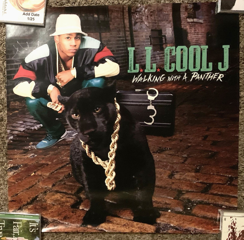L.L. COOL J "Walking With A Panther" 24" x 24" US Promo Poster 1989 EX- HTF