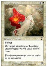 [1x] Angelic Page - Foil Near Mint, JAPANESE Seventh Edition MTG Magic