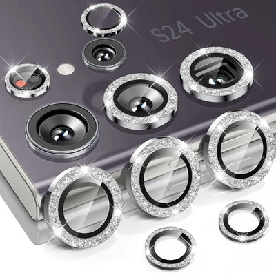 Diamond Glitter Camera Lens Protector Cover for Samsung Galaxy S25 S24 S23 Ultra
