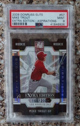 2009 Donruss Elite #57 Mike Trout Psa 9 S#166/200