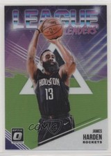 2018 Panini Donruss Optic League Leaders Lime Green Prizm /149 James Harden 9o3