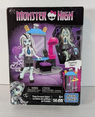 Monster High Mega Bloks Blocks Frankie Stein Teen Scream Salon 56pc. NEW 
