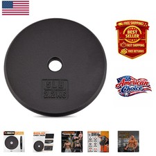 Versatile 1-Inch Cast Iron Weight Plates - Ideal for Strength Training 5-25LB