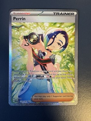 Perrin Pokémon TCG Full Art Trainer Supporter Card 220/167