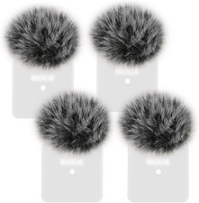 4PCS Windscreen/Pop Filter for Rode Wireless Go I 1St Gen Microphones - Furry