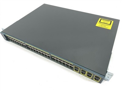 Cisco WS-C2960G-48TC-L 48-Port Gigabit 4x SFP Switch w/ Ears