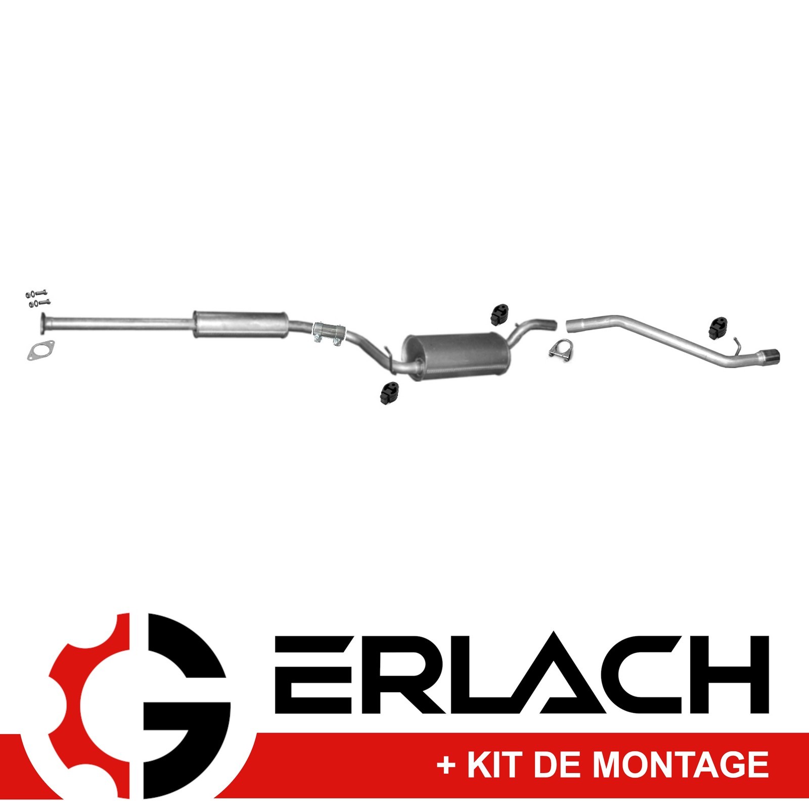 Echappement silencieux Mazda 3 1.6 contre les bruits de moteur et la rouille sous châssis