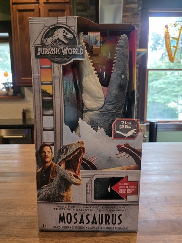 2017 Jurassic World Mosasaurus 28" Real Feel Dinosaur Figure Original Release
