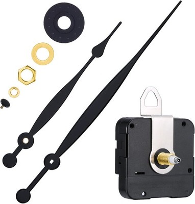 High Couple Quartz Clock Movement Replacement Parts 20 mm (4/5 inches), Black 