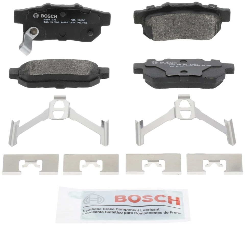 Juego de pastillas de freno de disco traseras Bosch BP564 para Honda Civic Acura Integra 1992-2001 Foto 2 de 4