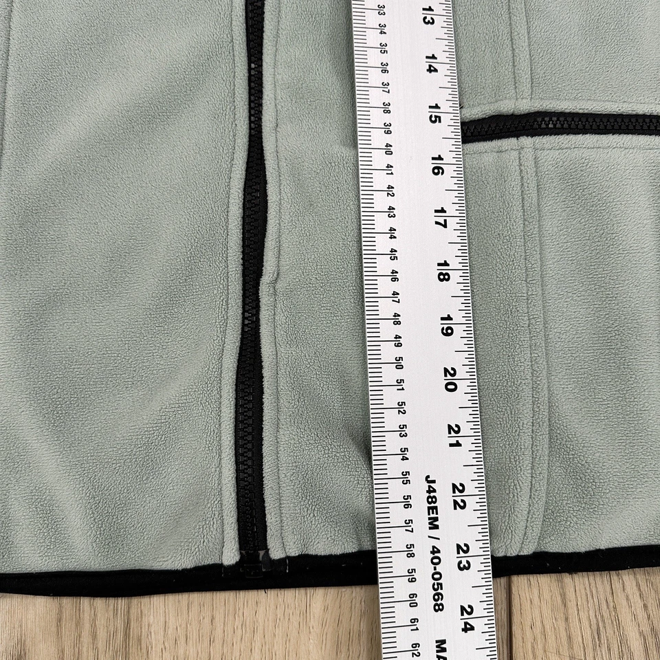Chaqueta CHESTNUT HILL Mujer Microfleece Cremallera Completa Est 1919 Verde Talla S Foto 2 de 4