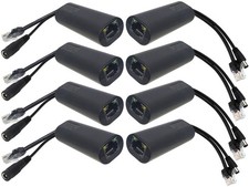 4-Pair Gigabit PoE Injectors Splitter Kits- Passive PoE Adapters 5-48V , up ...