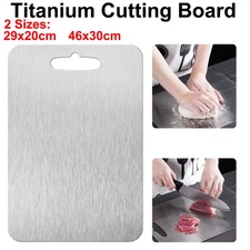 Titanium Coating Cutting Board Double-Sided Kitchen Tool Camping Size L