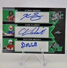 2024 Leaf Heroes & Prospects Drones Klubnik McCall Nice Tri Auto /5《Slab Ready》