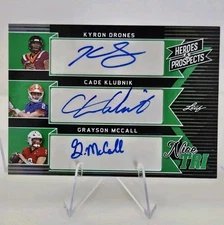 2024 Leaf Heroes & Prospects Drones Klubnik McCall Nice Tri Auto /5《Slab Ready》