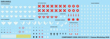 WARHAMMER 40K DARK ANGELS Transfers Sheet Decals SPACE MARINES New OOP Command