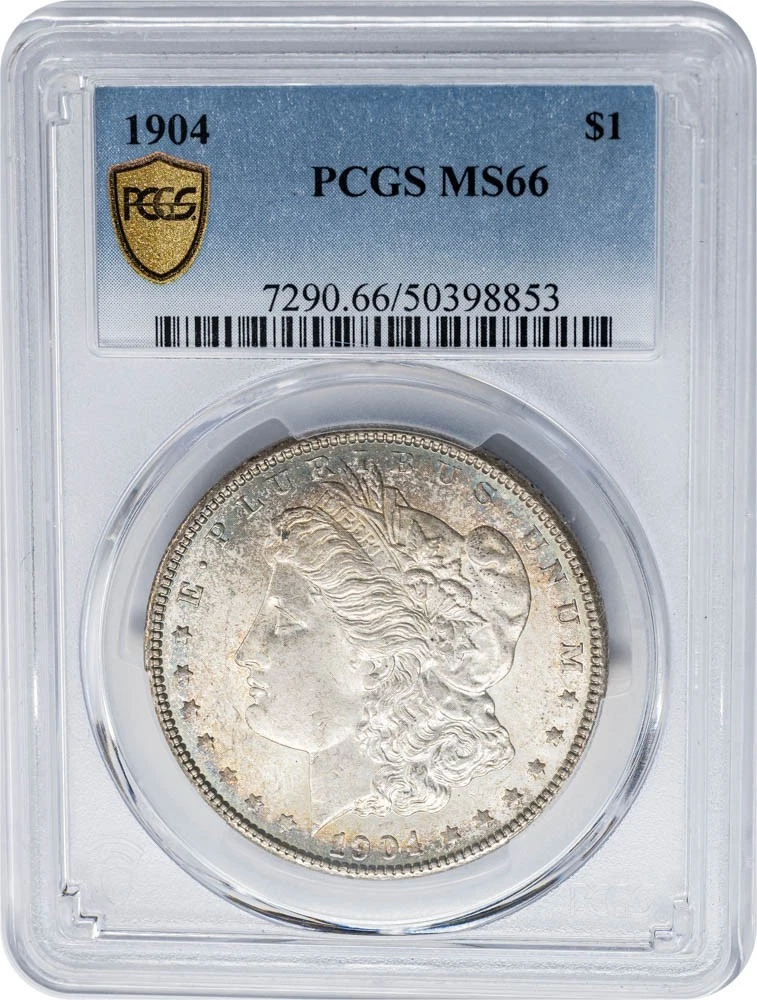 1904 Morgan Silver Dollar $ MS66 Secure PCGS 951228-14