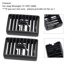 2pcs Side Dash Vents Louver Outlet Driver Passenger For Jeep Wrangler Tj 97-2006
