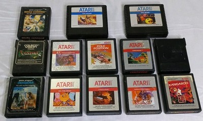 Lot Of 11 Various 1980s Atari 2600 Games Untested (2 Atari 5200 Cartridges)