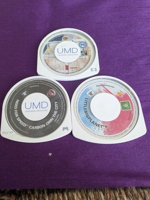 3x PSP LittleBigPlanet, Need For Speed Carbon und Film, Details lesen 