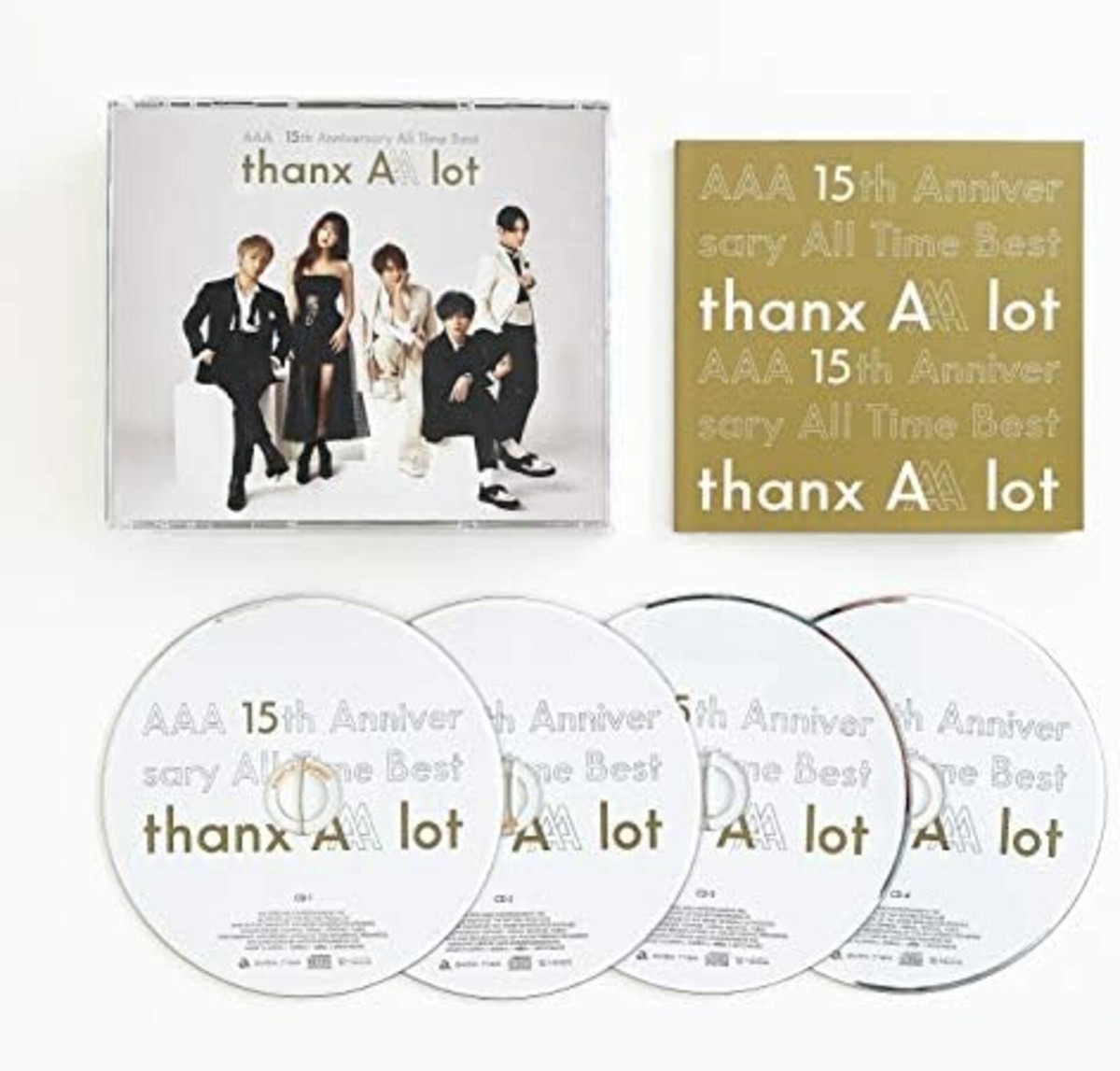 CD AAA 15th Anniversary All Time Best -thanx AAA lot- Music (4 CDs