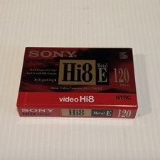 SONY E6-120HME Home Video Hi8 Metal E 8mm Video Cassette Tape - New/Sealed