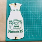 Montrose Dairy Milk Bottle Porcelain Enamel  Classic Sign 10" x 4 1/2" — photo 3