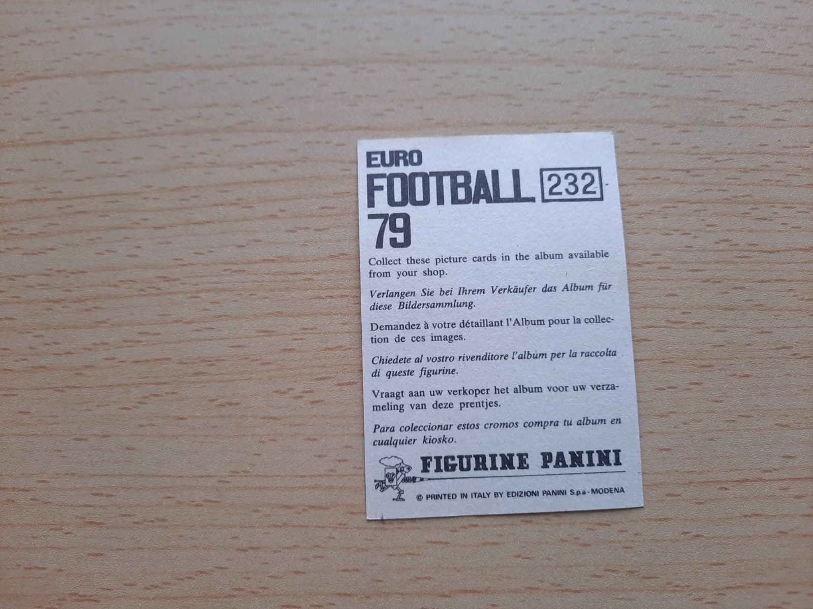 Panini Euro Football 79 Platini rookie