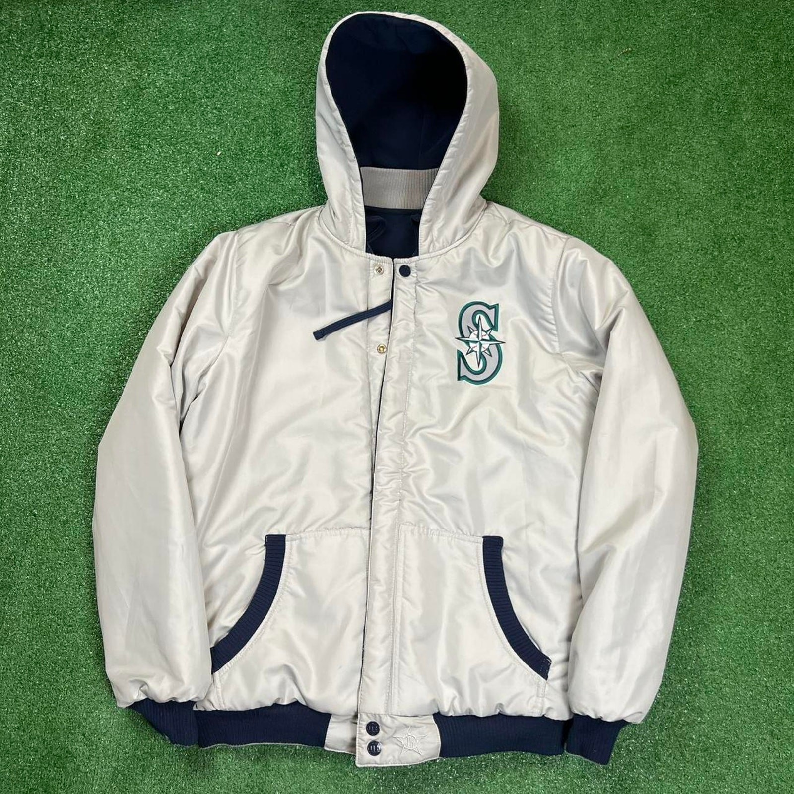 Seattle Mariners Reversible Jacket 90s/2000s MLB … - image 7