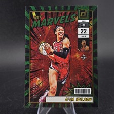 2025 Panini Donruss WNBA A'ja Wilson Net Marvels Green Fireworks /399 Aces