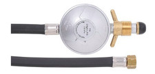 BBQ COOKER CARAVAN LPG REGULATOR & HOSE PVC 8MM 1200MM POL X 1/4 BSPF 6260212