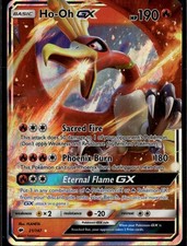 Carta Pokemon Ho Oh GX Ultra Rara SM Burning Shadows 21/147 Fire Holo