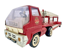 Vintage 1960's Tonka Gas Turbine Aerial Ladder T.F.D. Fire Truck - Pressed Steel