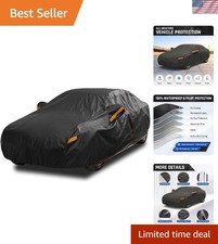 All-weather Heavy Duty Car Cover With Cotton Liner - Universal Fit For Sedans